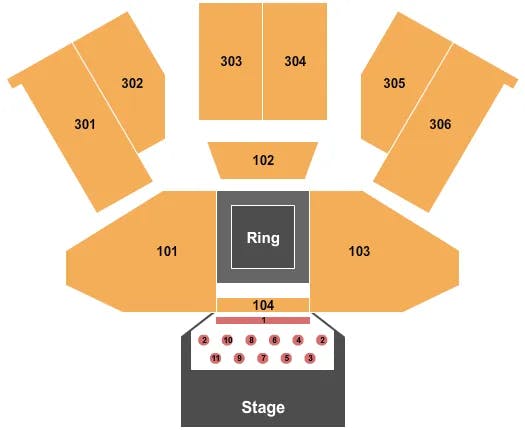  MMA Seating Map Seating Chart