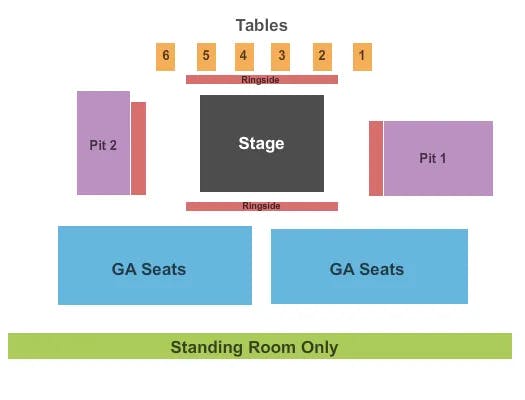 KEMBA LIVE MMA Seating Map Seating Chart