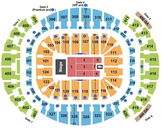  RICARDO ARJONA 2 Seating Map Seating Chart