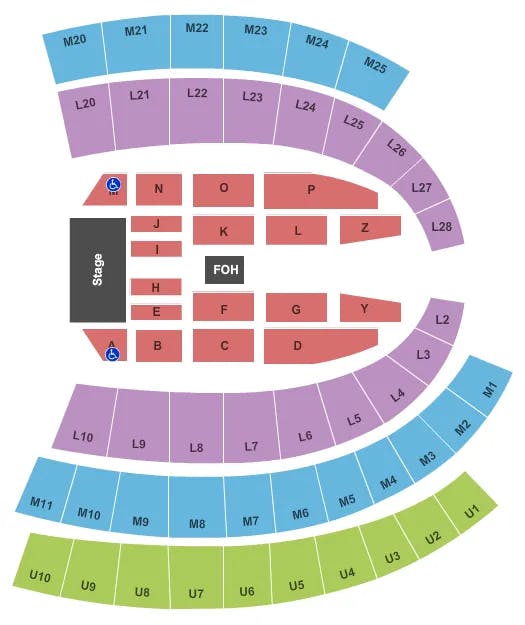  AMERICAN KICKOFF Seating Map Seating Chart