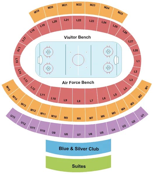  HOCKEY Seating Map Seating Chart