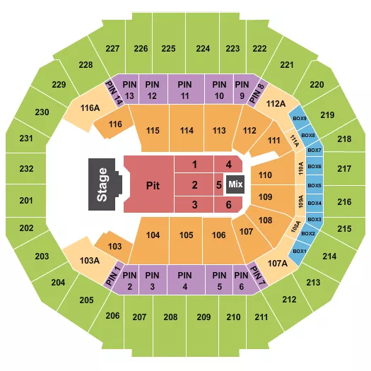  BILLY STRINGS Seating Map Seating Chart