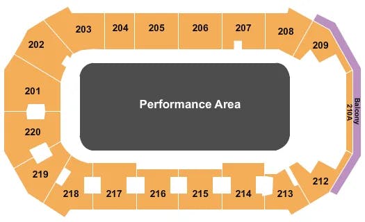  TOUGHEST MONSTER TRUCK TOUR Seating Map Seating Chart