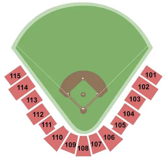  BASEBALL Seating Map Seating Chart