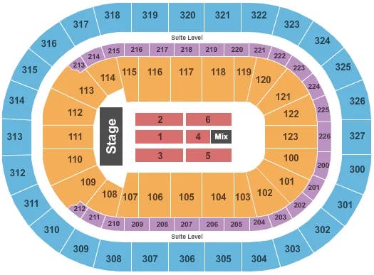  ENDSTAGE 2 Seating Map Seating Chart