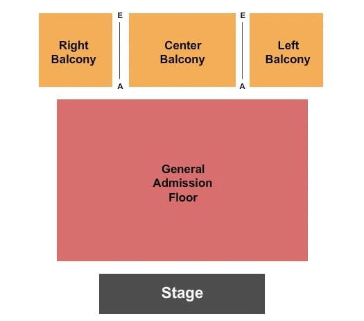  ENDSTAGE GA FLOOR 2 Seating Map Seating Chart