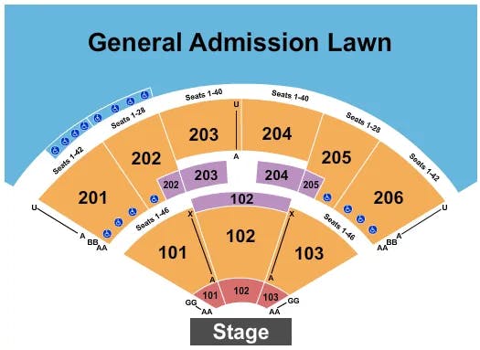  ENDSTAGE 2 Seating Map Seating Chart