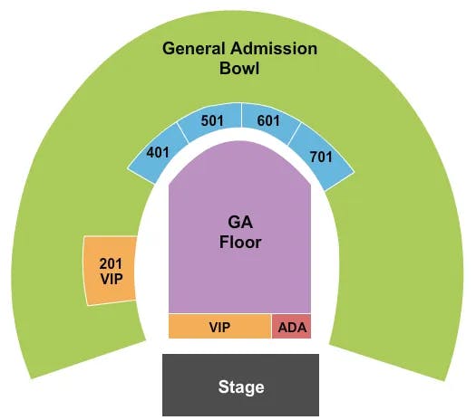  ROCK THE BELLS Seating Map Seating Chart