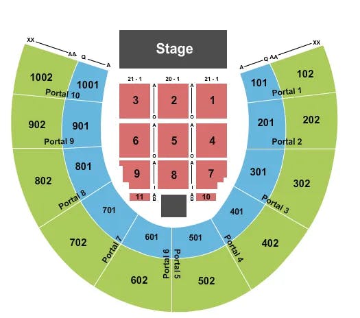  WEIRD AL YANKOVIC Seating Map Seating Chart