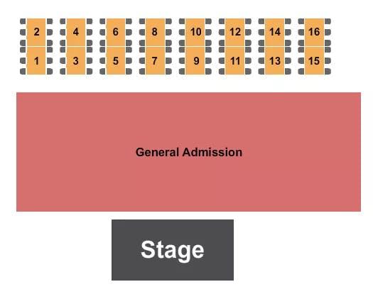  GA TABLES Seating Map Seating Chart