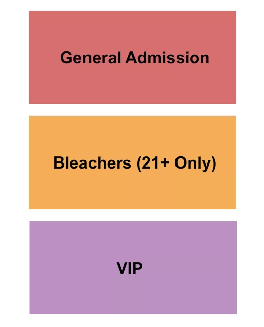 THE CRESCENT BALLROOM PHOENIX GA BLEACHERS VIP Seating Map Seating Chart