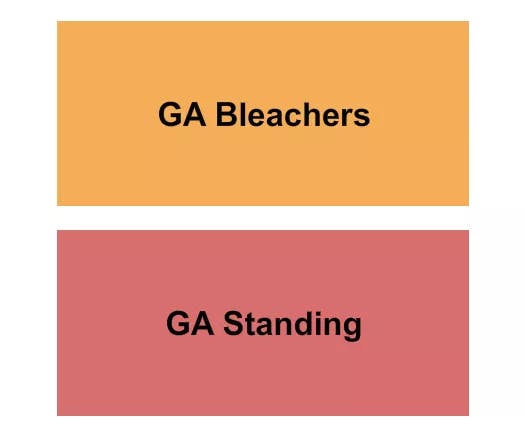 THE CRESCENT BALLROOM PHOENIX GA STANDING GA BLEACHERS Seating Map Seating Chart