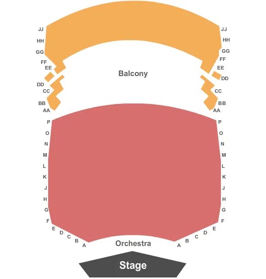  END STAGE Seating Map Seating Chart