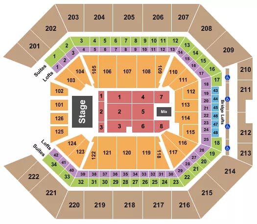  ELEVATION WORSHIP Seating Map Seating Chart