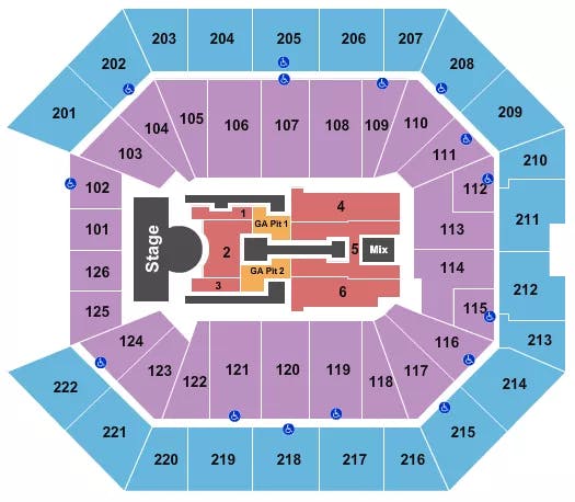  MADONNA Seating Map Seating Chart