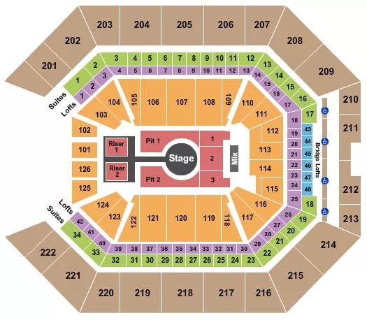  PESO PLUMA Seating Map Seating Chart