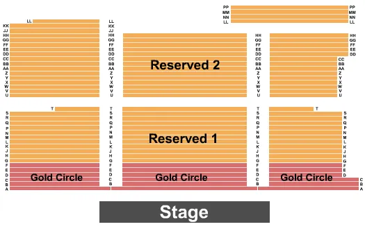  ENDSTAGE 5 Seating Map Seating Chart