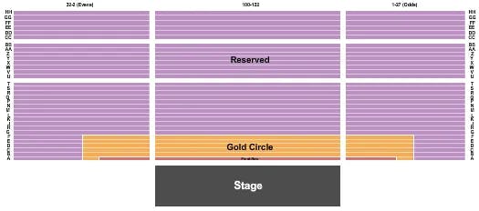  END STAGE Seating Map Seating Chart