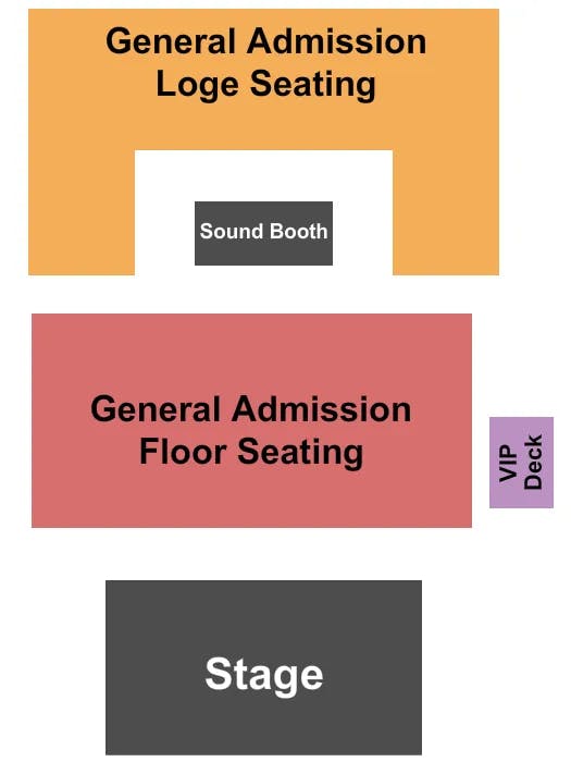  ENDSTAGE GA Seating Map Seating Chart