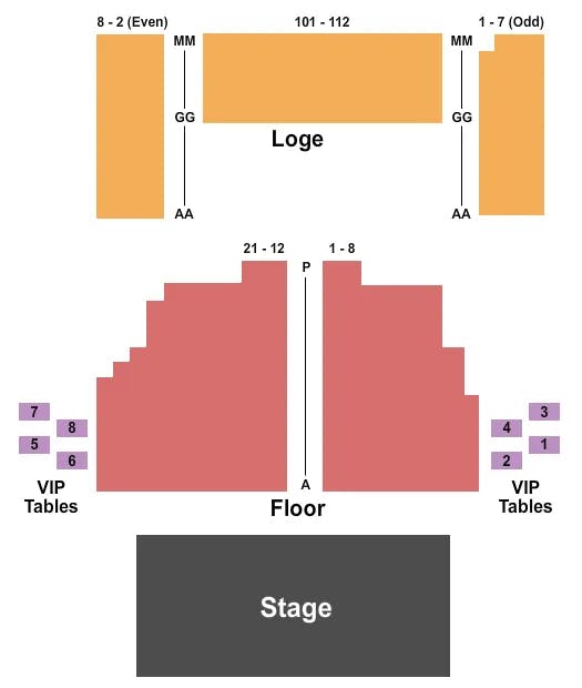  RESERVED COCO Seating Map Seating Chart