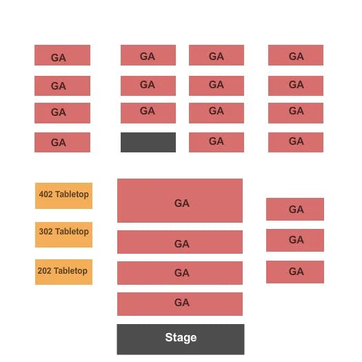 GRANADA THEATER DALLAS END STAGE Seating Map Seating Chart