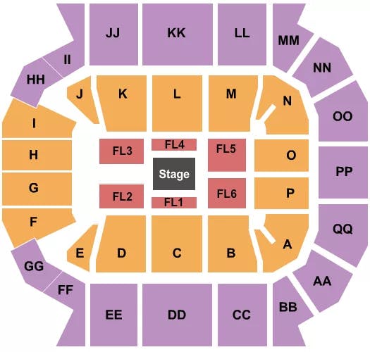  CENTER STAGE 2 Seating Map Seating Chart