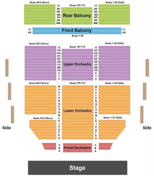  ENDSTAGE 2 Seating Map Seating Chart