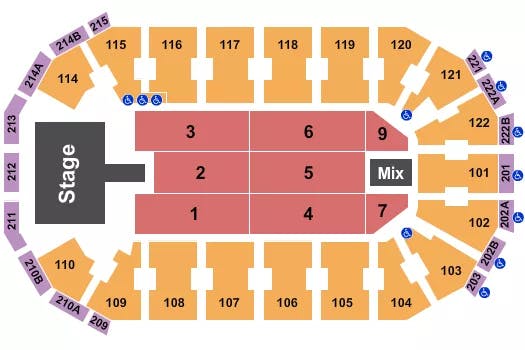  DON OMAR Seating Map Seating Chart