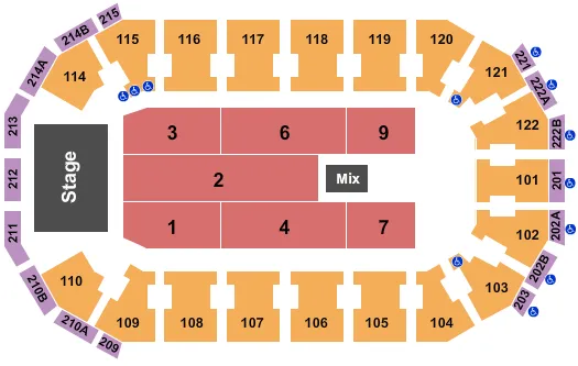  ENDSTAGE 2 Seating Map Seating Chart