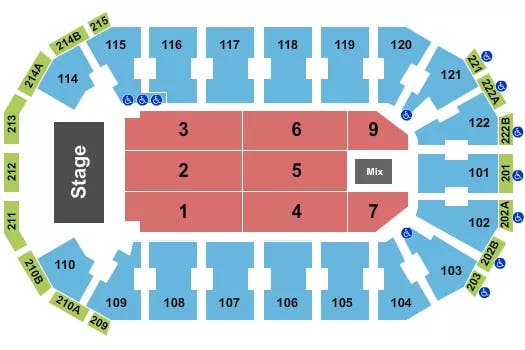  ENDSTAGE 4 Seating Map Seating Chart