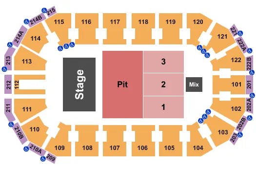  HALF HOUSE PIT Seating Map Seating Chart