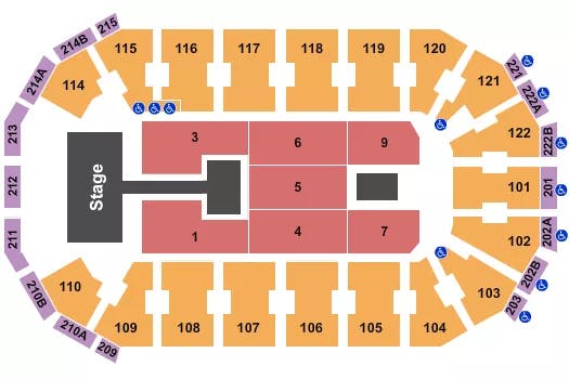  KIRK FRANKLIN Seating Map Seating Chart