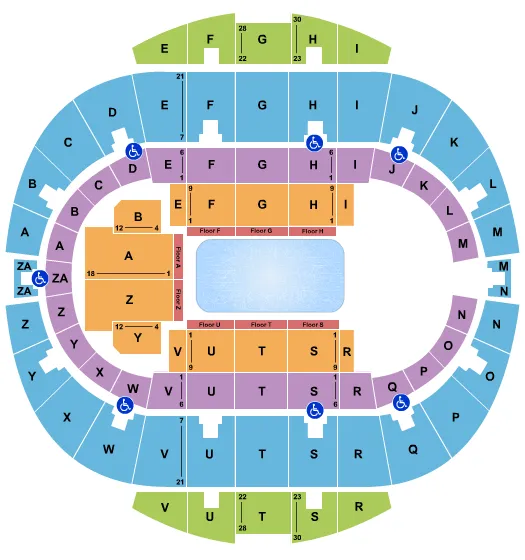  DISNEY ON ICE 2 Seating Map Seating Chart