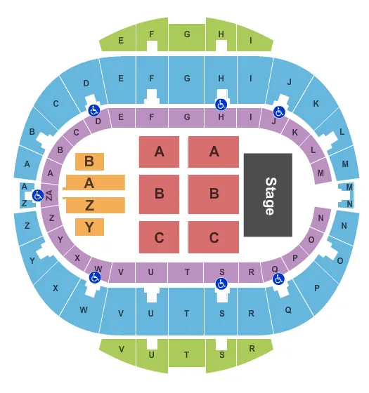  ENDSTAGE 2 Seating Map Seating Chart