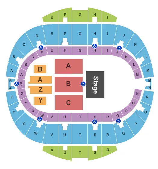  ENDSTAGE 3 Seating Map Seating Chart