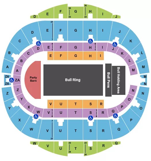  RODEO 2 Seating Map Seating Chart