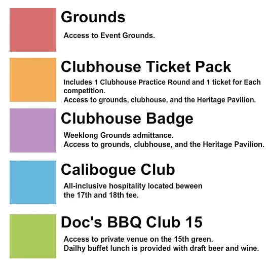  RBC HERITAGE Seating Map Seating Chart