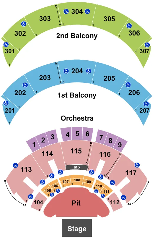 HARD ROCK LIVE AT THE SEMINOLE HARD ROCK HOTEL CASINO HOLLYWOOD ENDSTAGE PIT Seating Map Seating Chart