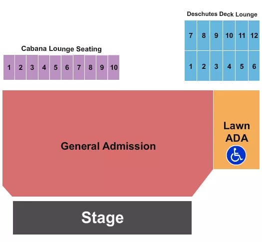  GA LAWN ADA Seating Map Seating Chart