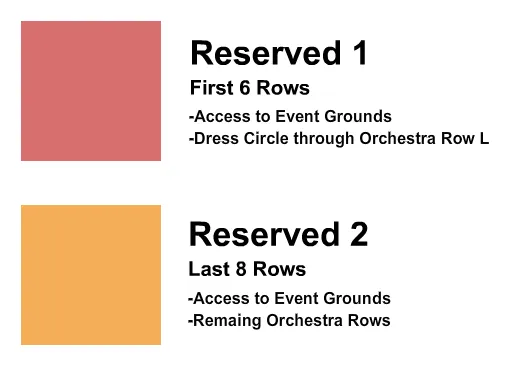  TREY KENNEDY Seating Map Seating Chart