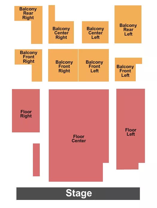 HISTORIC STATE THEATER KY END STAGE Seating Map Seating Chart