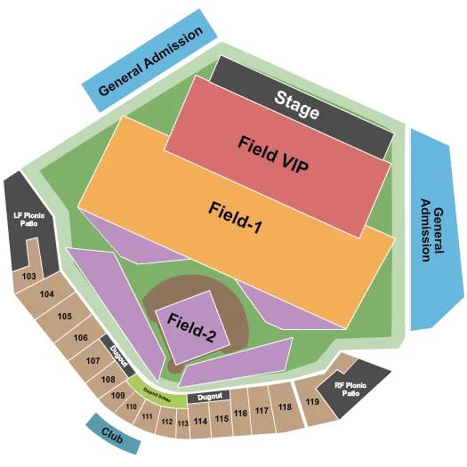  MIDLAND Seating Map Seating Chart