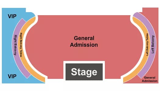  GA BALCONY TABLES Seating Map Seating Chart