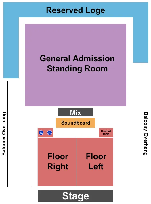 HOUSE OF BLUES ORLANDO HATERS ROAST Seating Map Seating Chart