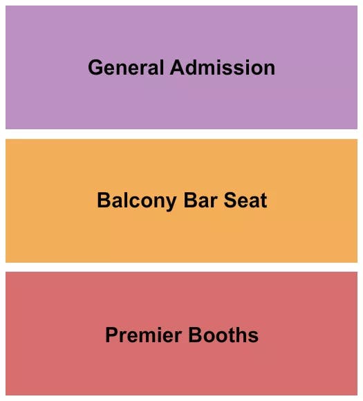 HOWARD THEATRE DC GA BALCONY BOOTH Seating Map Seating Chart