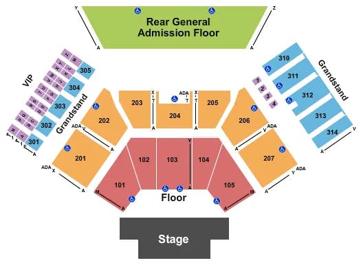  NEW ORDER PET SHOP BOYS Seating Map Seating Chart