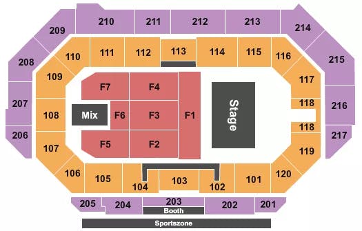  ENDSTAGE 3 Seating Map Seating Chart