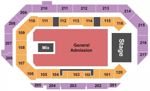  GA FLOOR 2 Seating Map Seating Chart