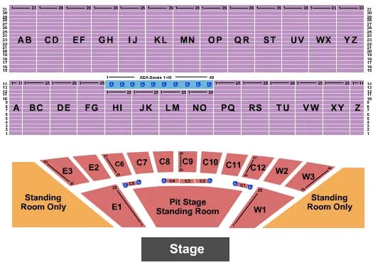  SLIPNOT Seating Map Seating Chart