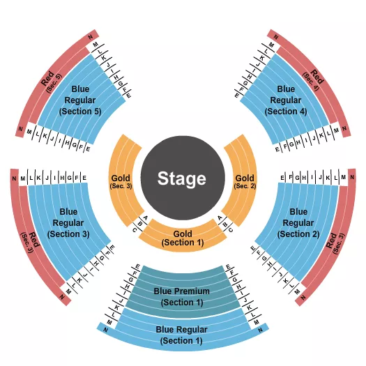  CIRQUE ITALIA STATIC Seating Map Seating Chart